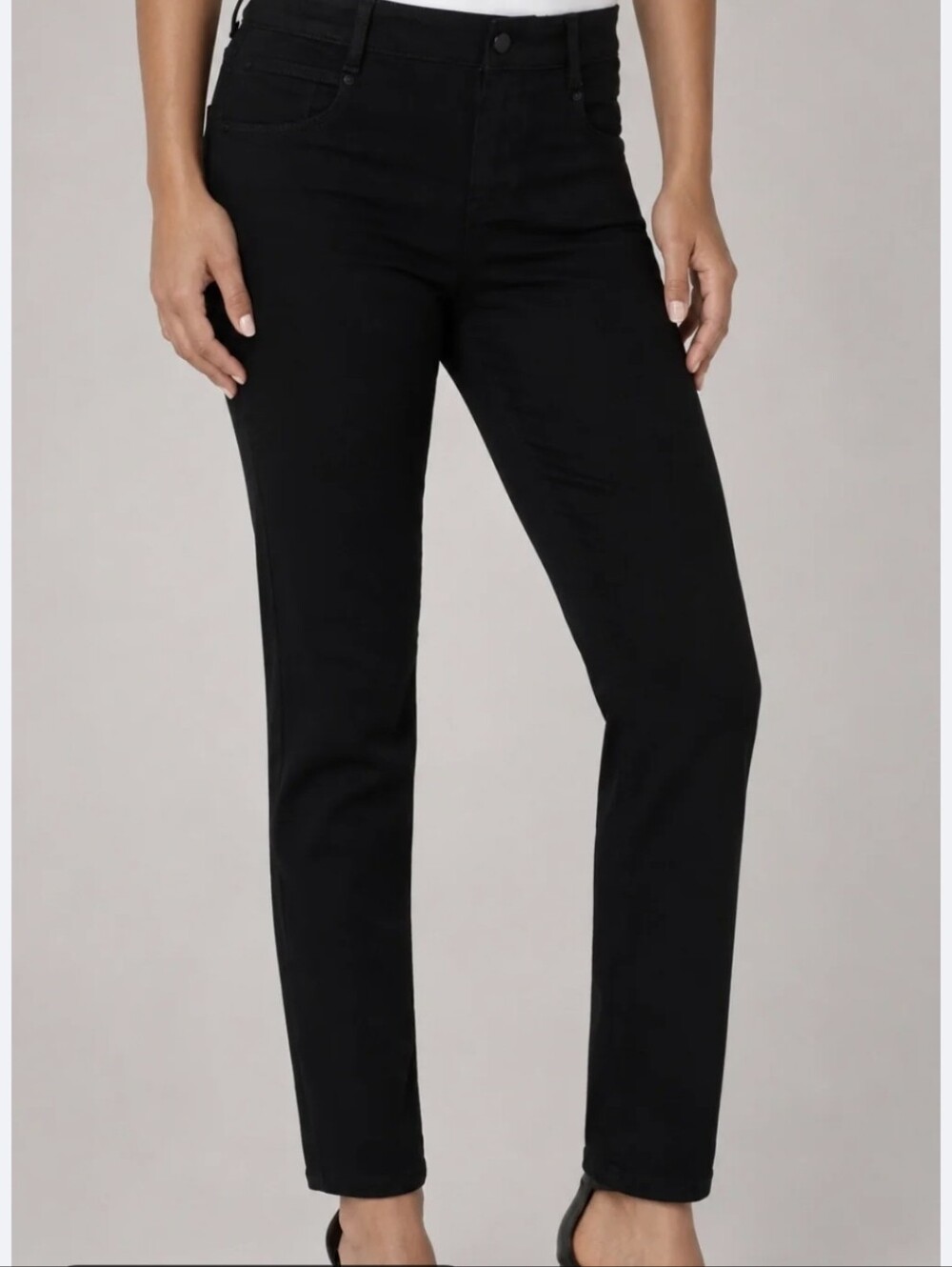 United Colors Of Benetton Straight Leg Classic Black 5 Pocket Design Pants